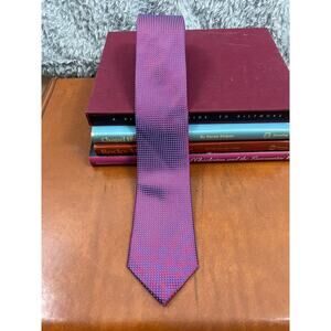 Donald J. Trump Signature Collection Red Blue Geometric Silk Necktie